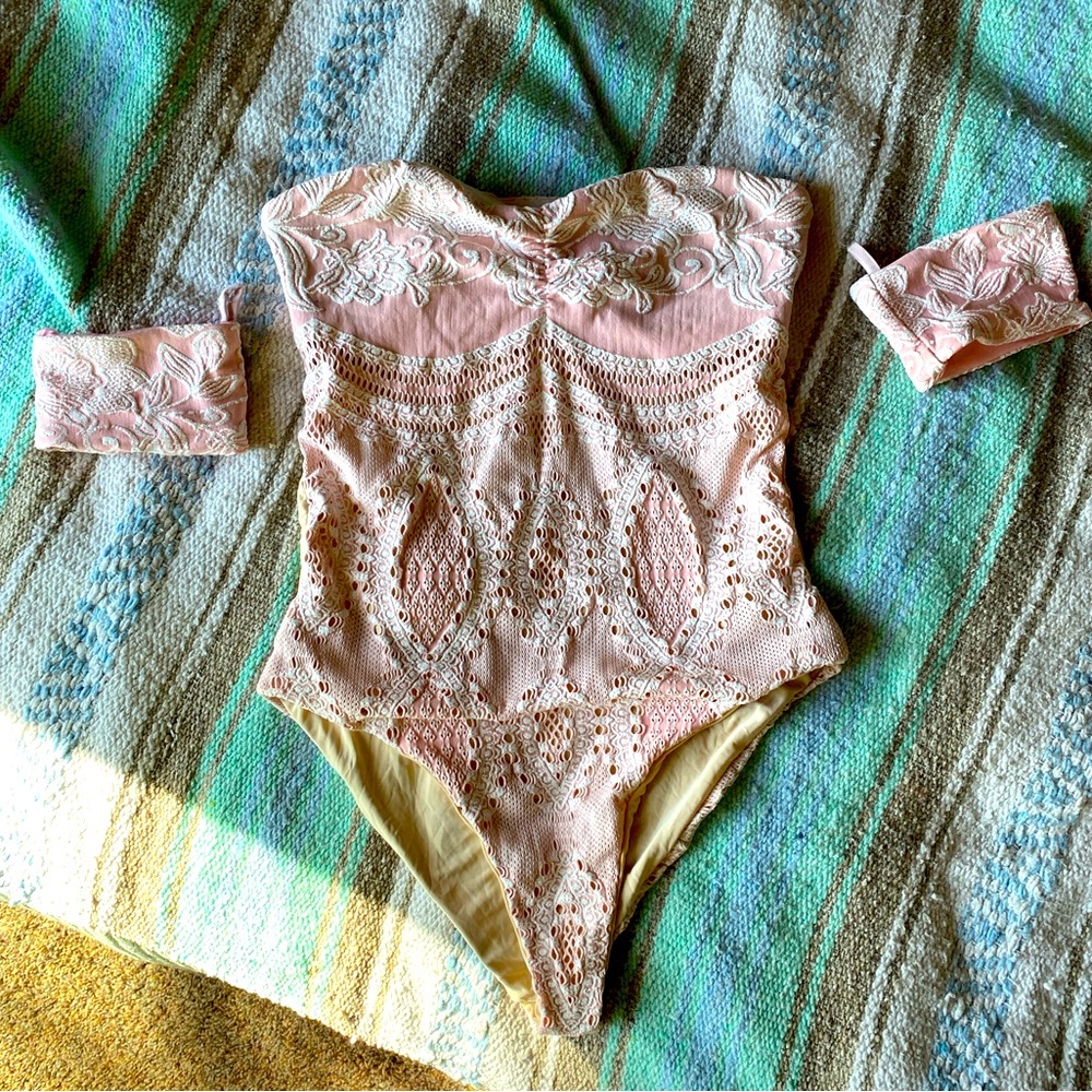 WET Swimwear Light Pink One Piece